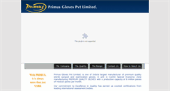 Desktop Screenshot of primusgloves.com